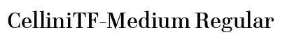 CelliniTF-Medium Regular