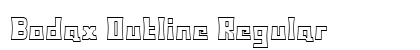 Bodax Outline Regular Font Preview