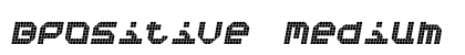 Bpositive Medium Italic Font Preview