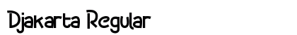 Djakarta Regular Font Preview