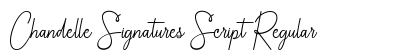 Chandelle Signatures Script Regular Font Preview
