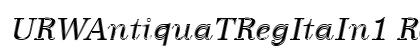 URWAntiquaTRegItaIn1 Regular