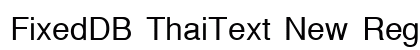FixedDB ThaiText New Regular Font Preview