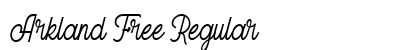 Arkland Free Regular font free download
