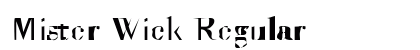 Mister Wick Regular Font Preview