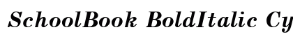 SchoolBook BoldItalic Cyrillic preview