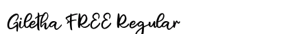 Giletha FREE Regular Font Preview