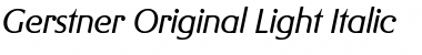 Gerstner BQ Italic Font