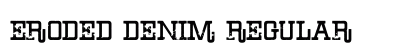 Eroded Denim Regular Font Preview