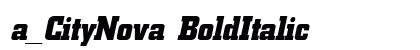 a_CityNova BoldItalic preview