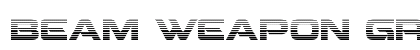 Beam Weapon Gradient Regular Font Preview