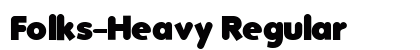Folks-Heavy Regular font free download