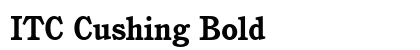 ITC Cushing Bold font free download