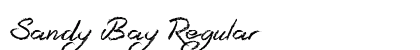 Sandy Bay Regular Font Sandy Bay Regular Font Preview