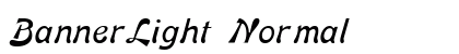 BannerLight Normal Font Preview