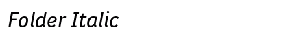 Folder Italic preview