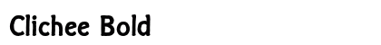 Clichee Bold Font Preview