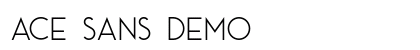 Ace Sans Demo preview