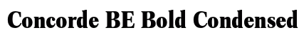 Concorde BE Bold Condensed preview