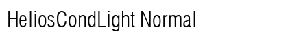 HeliosCondLight Normal Font Preview