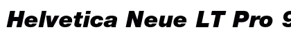 Helvetica Neue LT Pro 96 Black Italic font free download