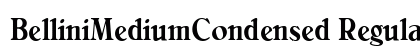 BelliniMediumCondensed Regular font free download