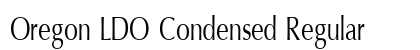 Oregon LDO Condensed Regular preview Oregon LDO Condensed Regular preview
