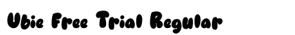 Ubie Free Trial Regular (OpenType) Font Preview
