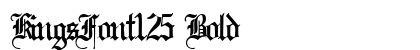 KingsFont125 Bold Preview