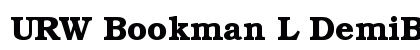 URW Bookman L DemiBold font free download