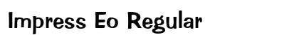 Impress Eo Regular font free download