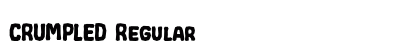 CRUMPLED Regular Font Preview