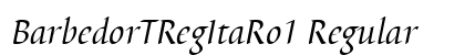 BarbedorTRegItaRo1 Regular font free download