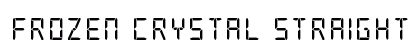 Frozen Crystal Straight Regular Font Preview