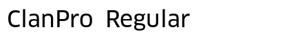 ClanPro Regular preview