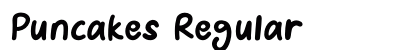 Puncakes Regular Font Preview
