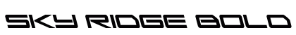 Sky Ridge Bold Leftalic Regular Font Preview