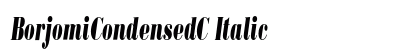 BorjomiCondensedC Italic Font Preview