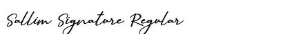 Sallim Signature Regular (OpenType) Font Preview