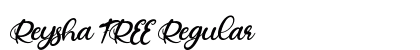 Reysha FREE Regular Font Preview