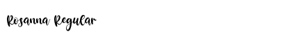 Rosanna Regular Font Preview