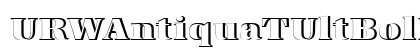 URWAntiquaTUltBolRe1 Regular Font Preview