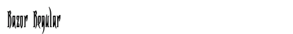 Razor Regular Font Preview
