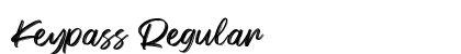 Keypass Regular Font Preview