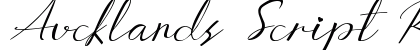 Aucklands Script Regular preview