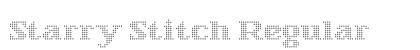 Starry Stitch Regular Font Preview