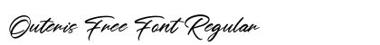 Outeris Free Font Regular preview