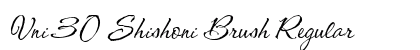 Vni 30 Shishoni Brush Regular Font Preview