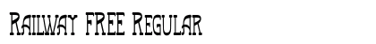 Railway FREE Regular Font Preview