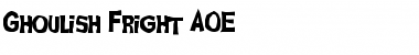 Ghoulish Fright AOE Regular Font